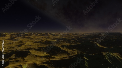 science fiction illustration, beautiful space background, a computer-generated surface, a fantasy world 3d render