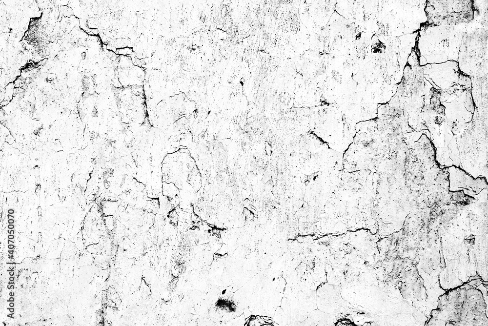 Obraz premium Texture of a concrete wall with cracks and scratches which can be used as a background