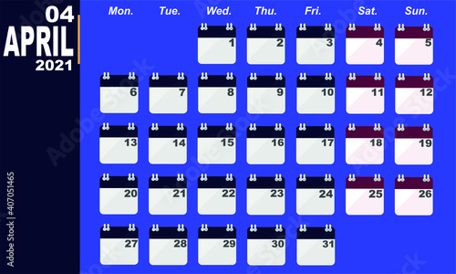 2021, calendar background icon on white background. calendar template editable vector, illustration