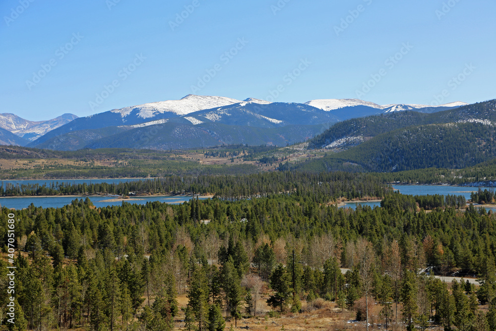 Landscape with Dillon Lake, Colorado