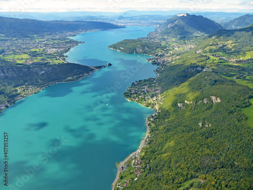 Lake Annecy in the French Alps 
