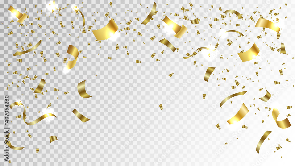 Gold confetti background Gold confetti background