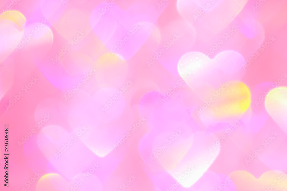 blurred heart shaped holographic bokeh lights background blurred heart shaped holographic bokeh lights background