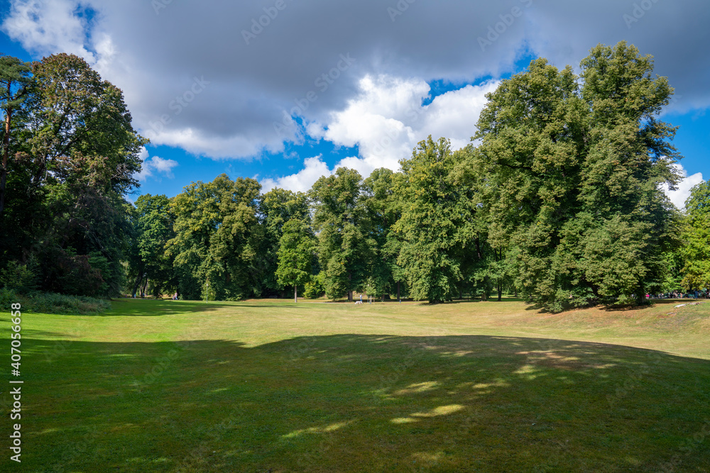Hagaparken Park in Solna Northern Stockholm With open meadow