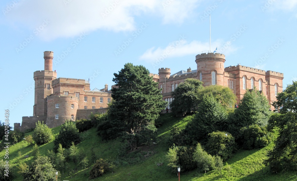 A view of Inverness Castle in Scotland