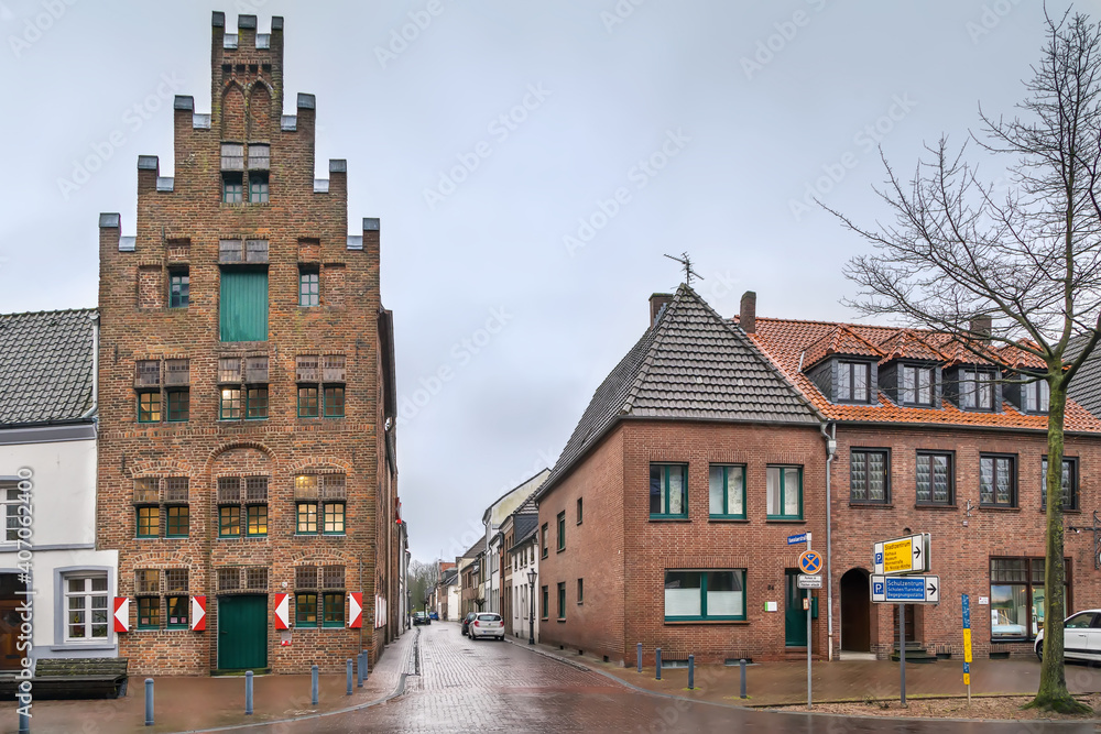 Street in Kalkar, Germany