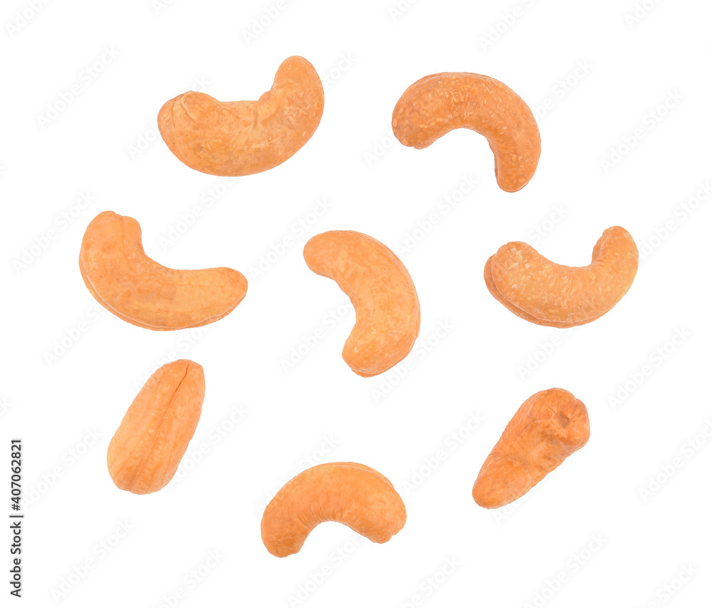 Cashew nut isolated on white background Cashew nut isolated on white background