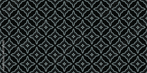Mediterranean style ceramic tile pattern Ethnic folk ornament Colorful seamless geometric pattern Vintage oriental decorative elements background