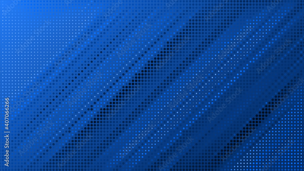 Fototapeta premium Blue halftone background. Abstract vector illustration