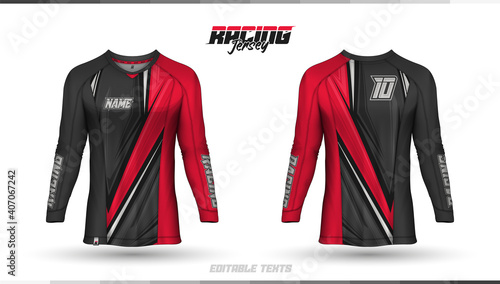 T-shirt template, racing jersey design, soccer jersey