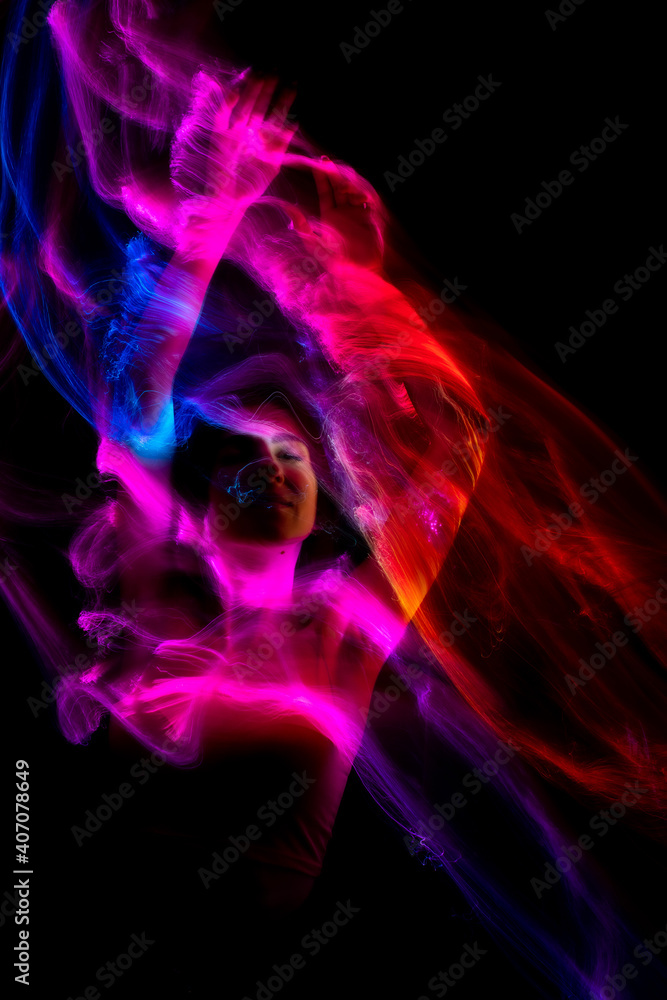 lightpainting portrait, new art direction, , light drawing at long exposure lightpainting portrait, new art direction, , light drawing at long exposure