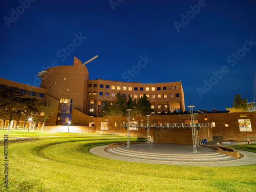 Photography Night view of the Clark County Government Center