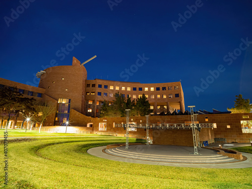 Photography Night view of the Clark County Government Center