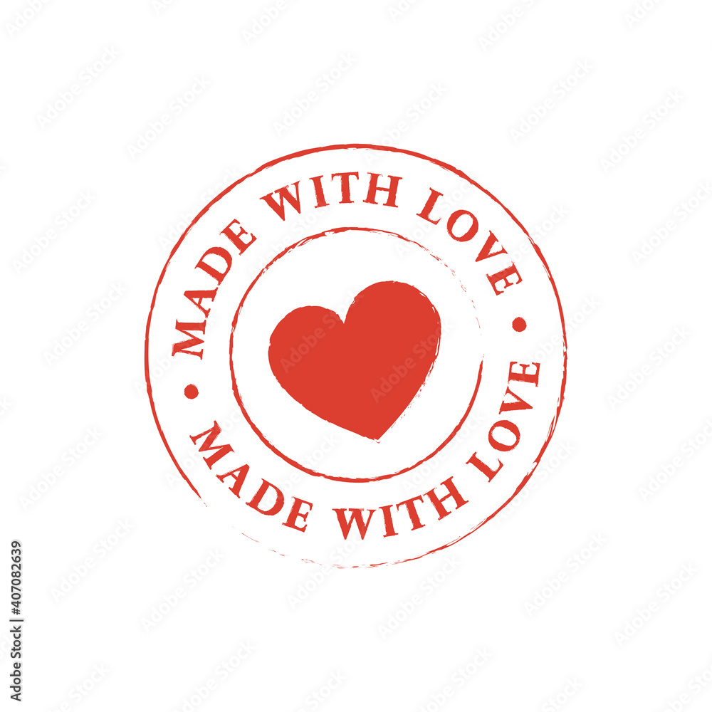 Grunge retro stamp made with love heart shape icon
Grunge retro stamp made with love heart shape icon