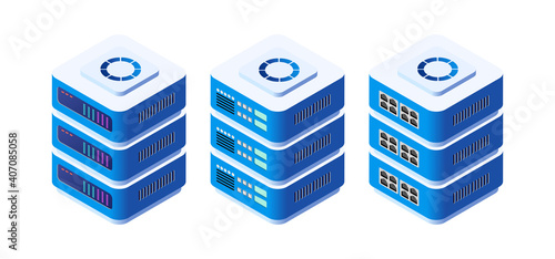 An isometric 3D computer for a crypto server for network