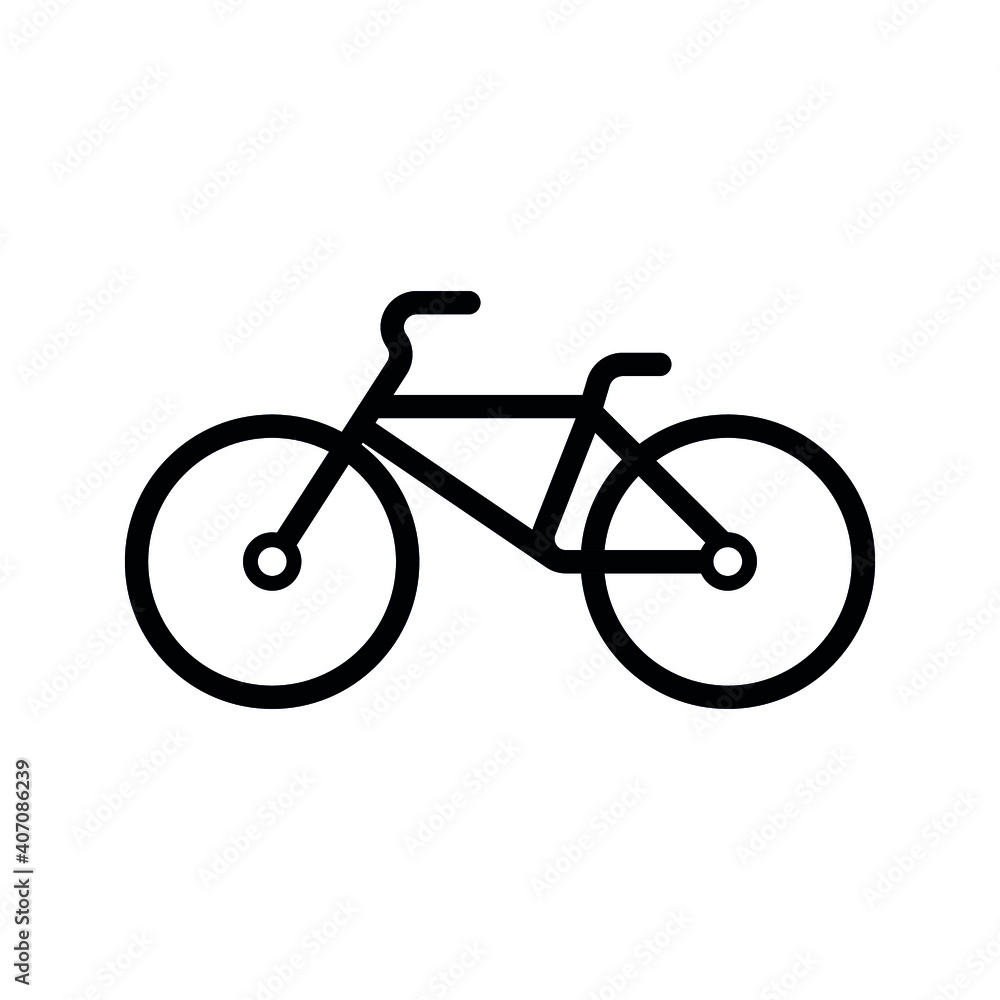 Vector set of bicycle silhouettes on a white background Vector set of bicycle silhouettes on a white background