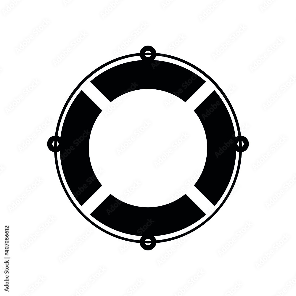 Set objects represent summer, exotic and a beach. Black contour on white background. Vector