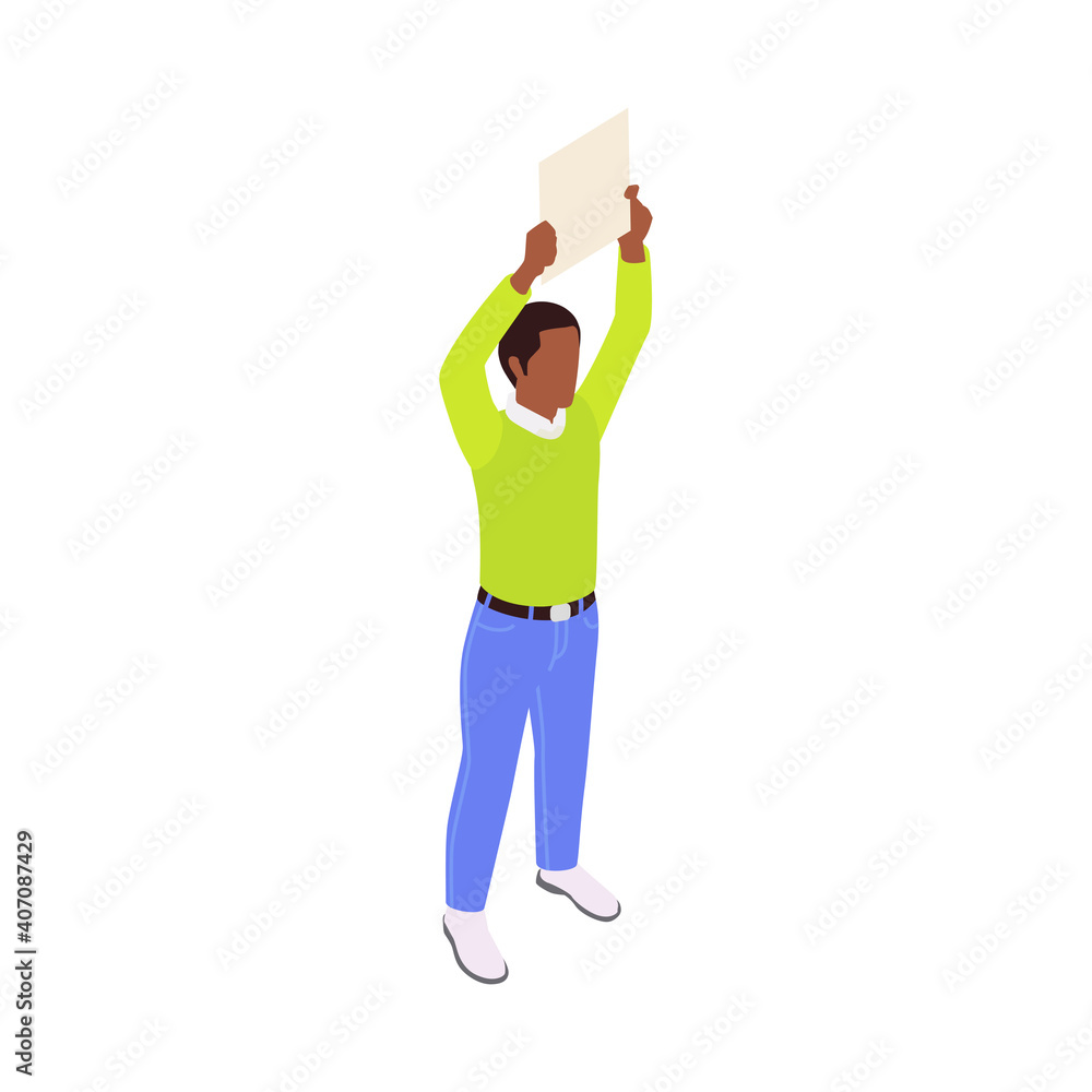 Protester 3d Icon Protester 3d Icon