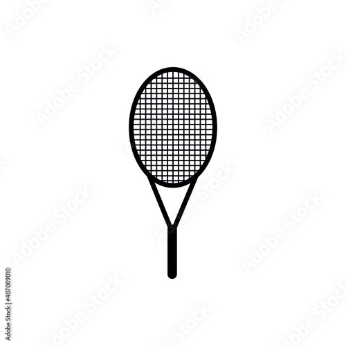 tennis racquet symbol vector icon eps