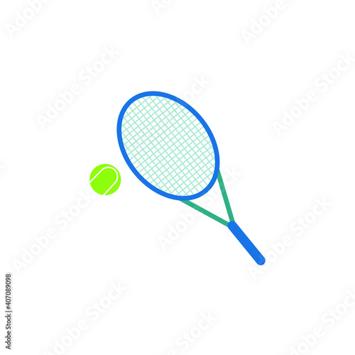 tennis racquet symbol vector icon eps © my_design