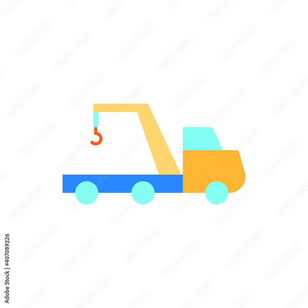 Transportation crane machines vector icon eps