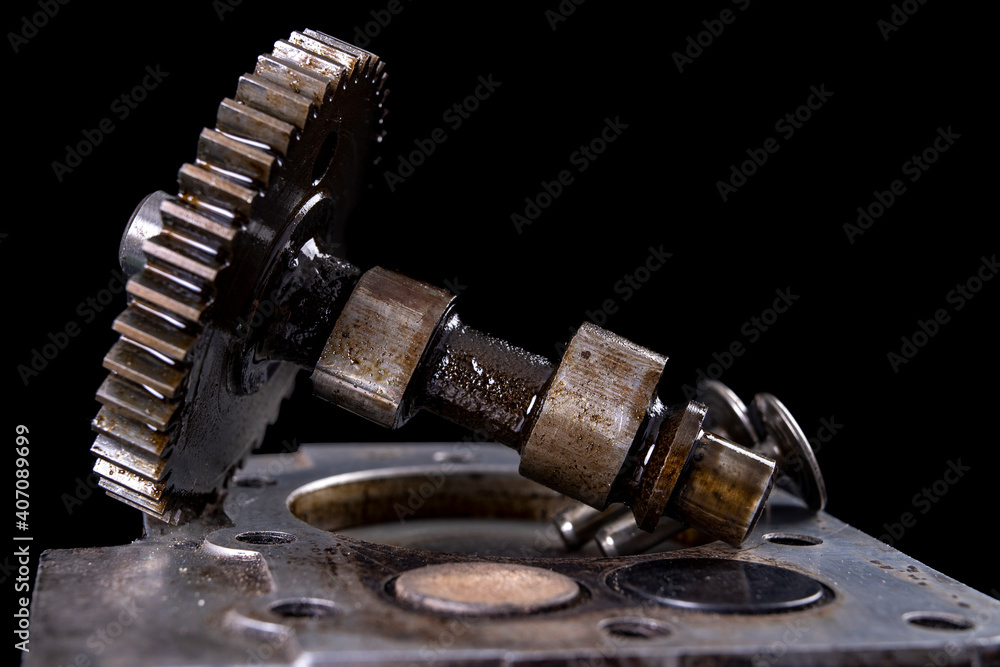 The engine exhaust and intake camshaft. Accessories and spare parts. The engine exhaust and intake camshaft. Accessories and spare parts.