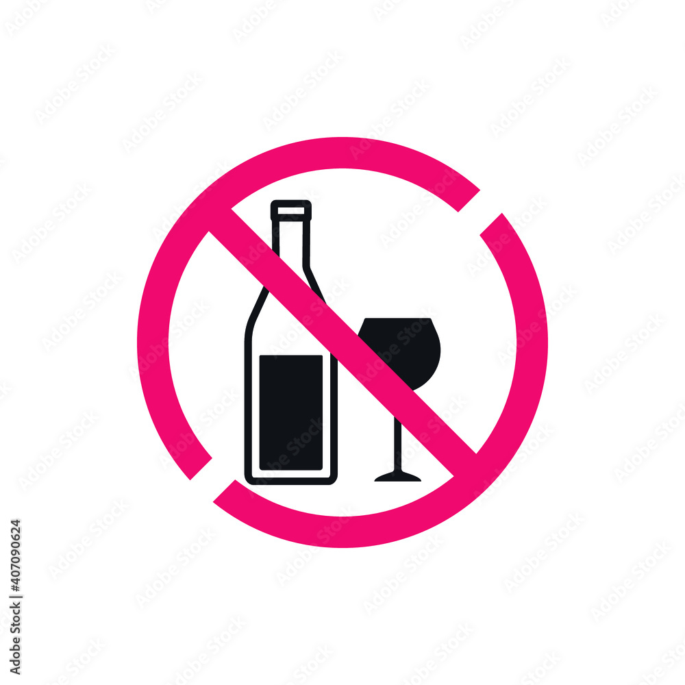 No alcohol sing icon vector eps No alcohol sing icon vector eps