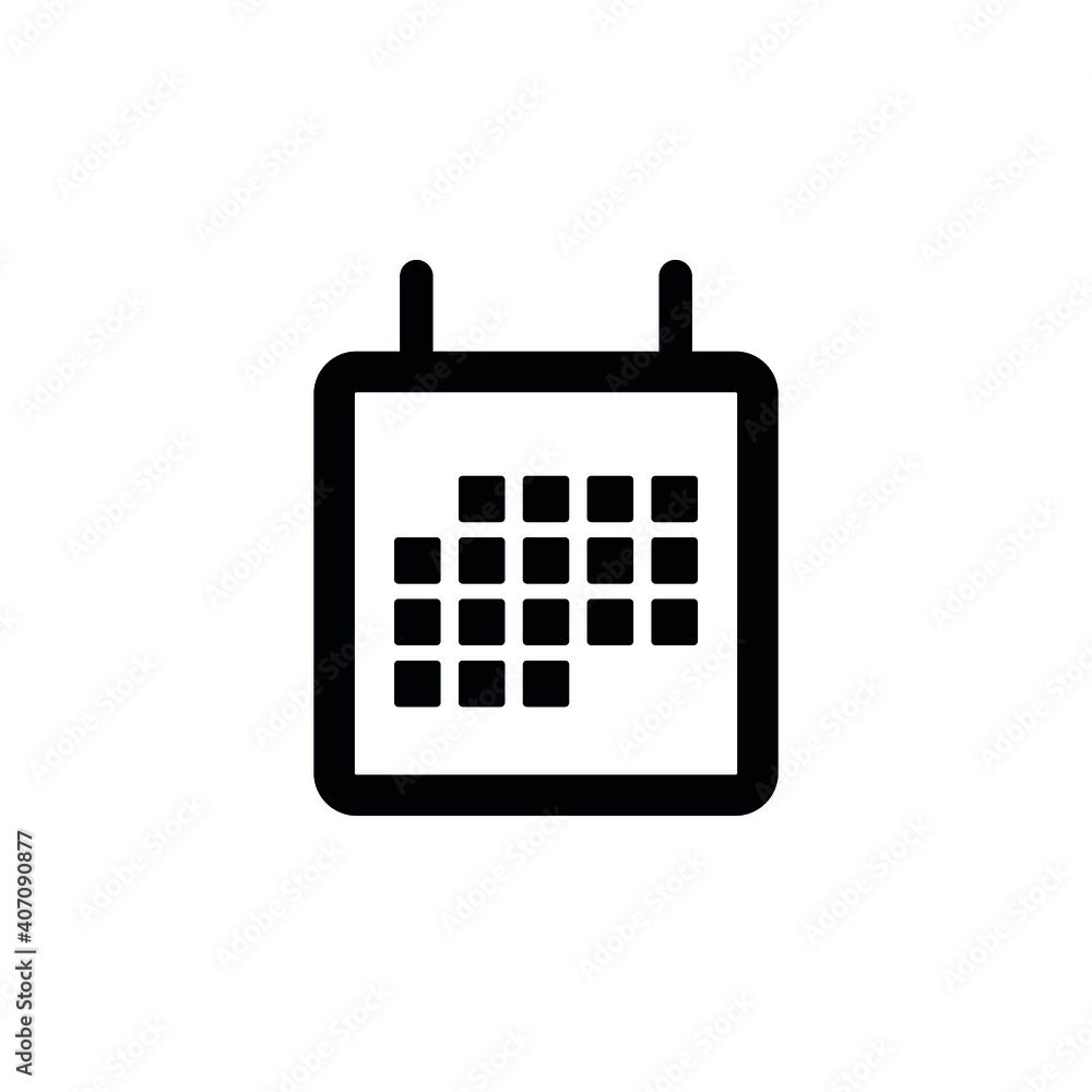 Flat calendar Icon. Calendar on the wall. Vector illustration. Flat calendar Icon. Calendar on the wall. Vector illustration.