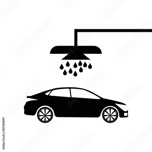 Car wash icons set - vector eps