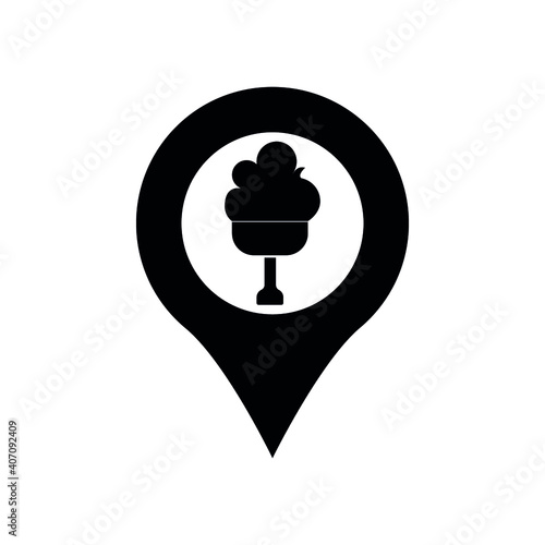 Map pin icon vector. Map marker vector