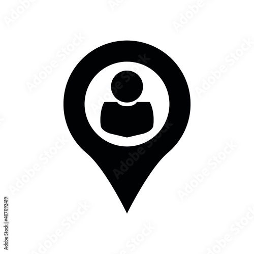 Map pin icon vector. Map marker vector