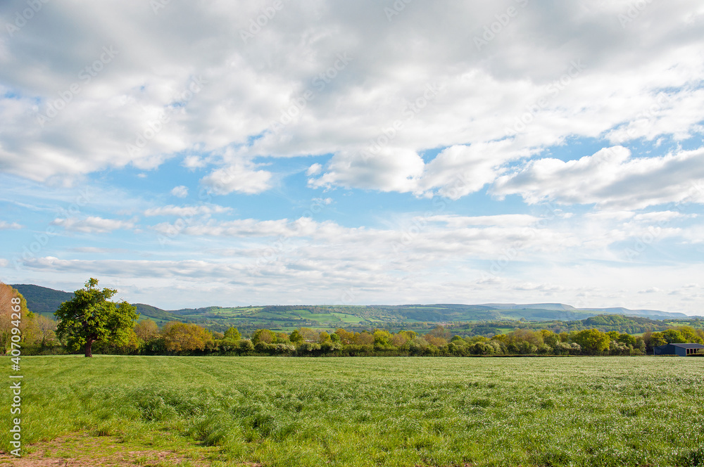 landscape with sky and clouds