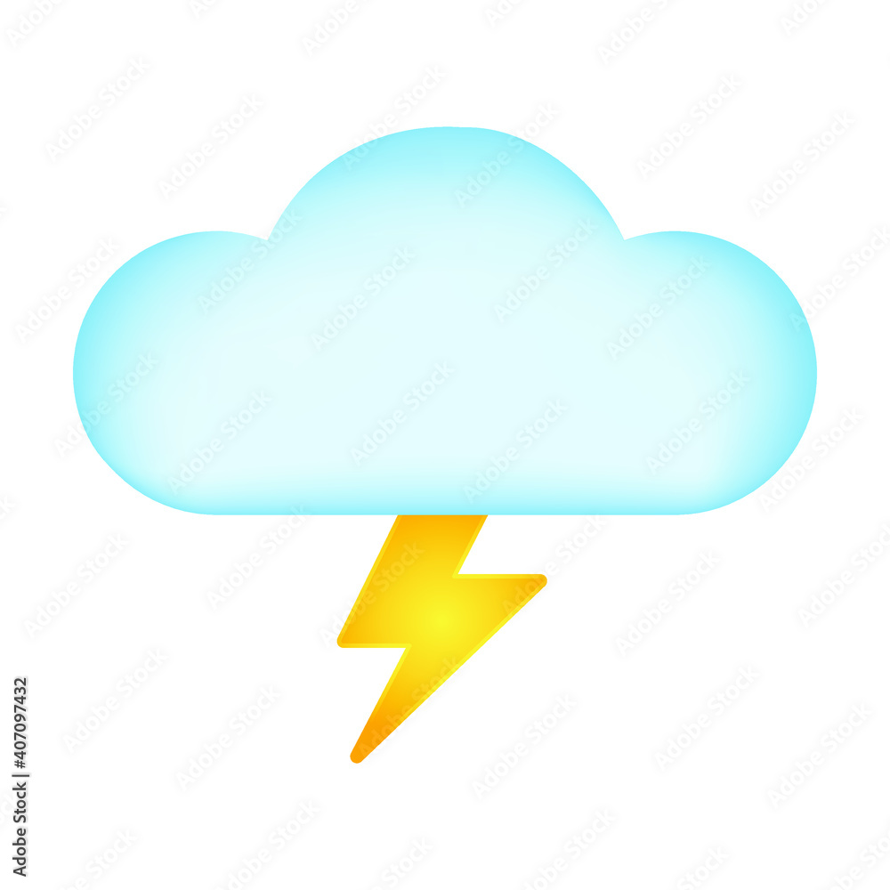 Weather Cloud with Lightning Bolt Emoji Symbol. Flashing Cloudy Day Symbol. Thunderstorms Illustration Vector Design Art. Weather Cloud with Lightning Bolt Emoji Symbol. Flashing Cloudy Day Symbol. Thunderstorms Illustration Vector Design Art.