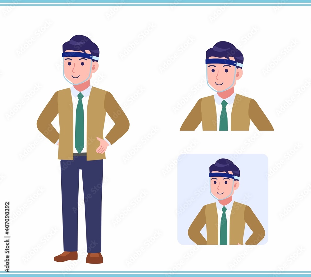 Young man with a tie