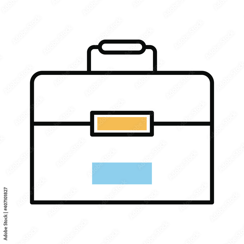 portfolio briefcase line and fill style icon portfolio briefcase line and fill style icon