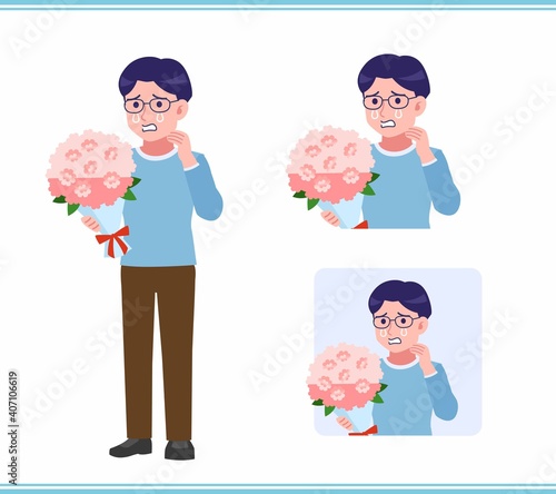 Young man with glasses