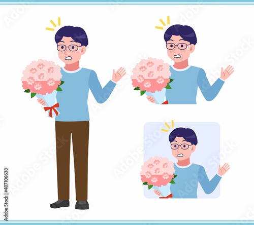 Young man with glasses