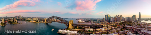 Sydney Harbour Birds  Eye Panorama
