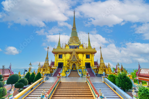 Wat Khiriwong, a place of religious tourism There is a sacred Maha Chedi which is Phra Chulamanee Chedi. Which is a beautiful glittering brass in Nakhon Sawan, Thailand