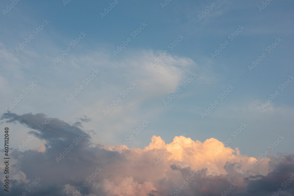 Sunset sky for background or sunrise sky and cloud at morning. Sunset sky for background or sunrise sky and cloud at morning.