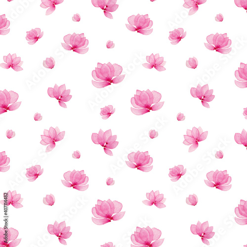 seamless pattern with pink roses © Suad Adi
