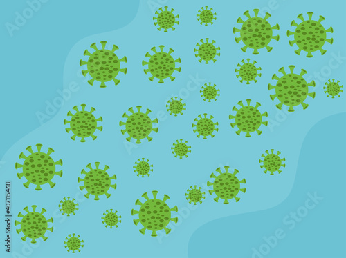 covid19 pandemic particles spores pattern