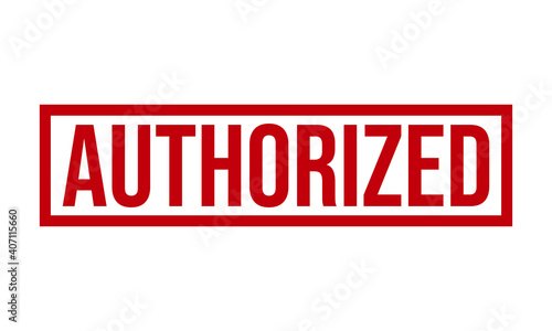Authorized Rubber Grunge Stamp Seal Stock Vector