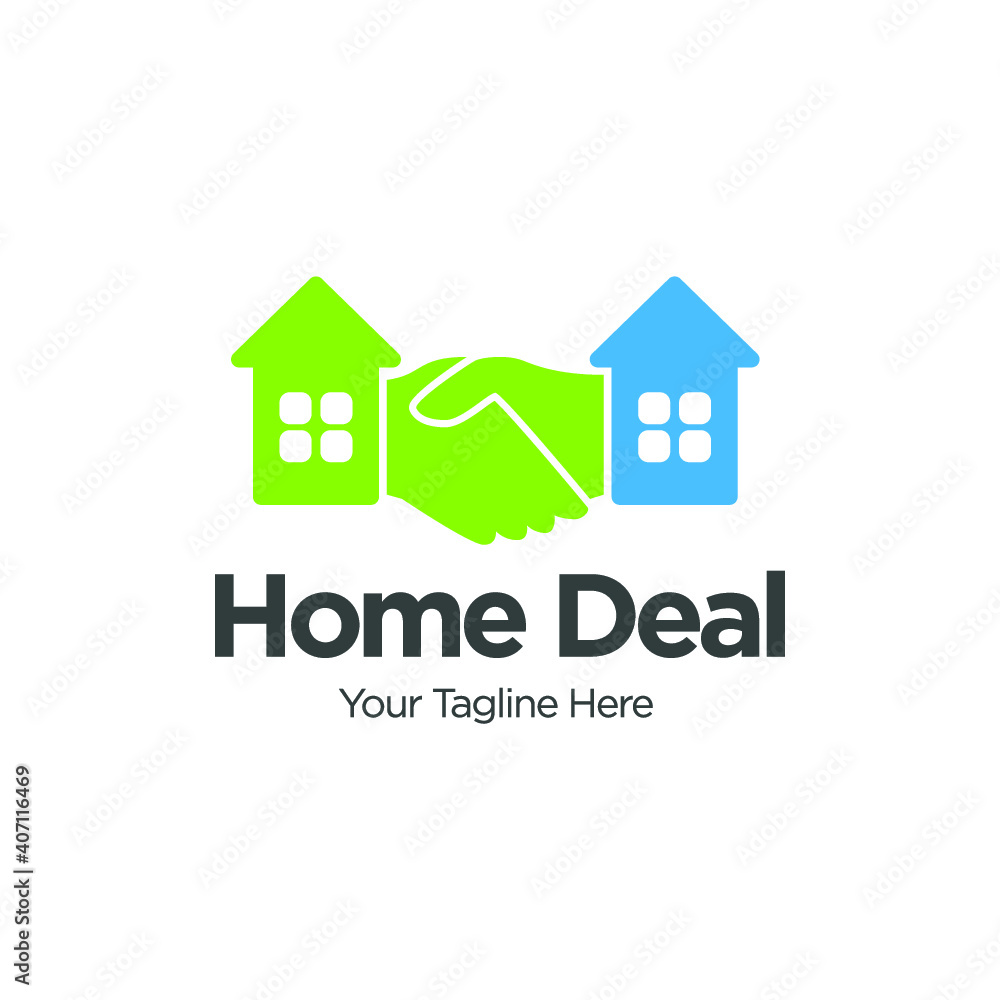 Deal Home Logo Template Design
