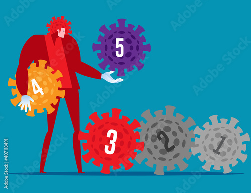Viruses that evolved. Increasing the level of the virus