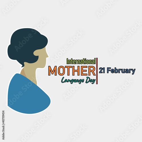 International Mother Language Day, which is held annually, on February 21. Suitable for backdrops, posters, annual events. simple eps 10