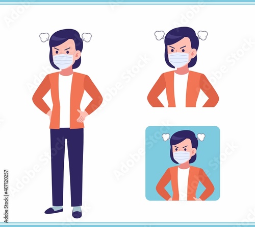 Young woman in a cardigan