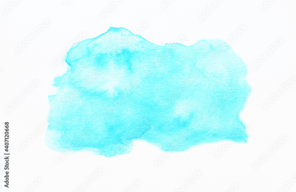 Abstract blue watercolor on white background. abstract art background. texture color paint splash blue. space beautiful wallpaper pattern ink splash. texture blue space color nature paint on paper.