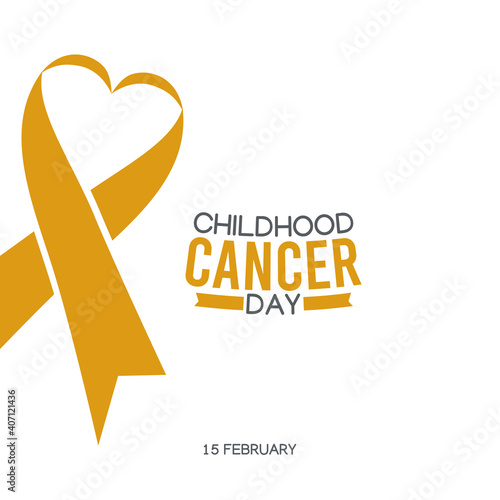 vector graphic of childhood cancer day good for childhood cancer day celebration. flat design. flyer design.flat illustration.