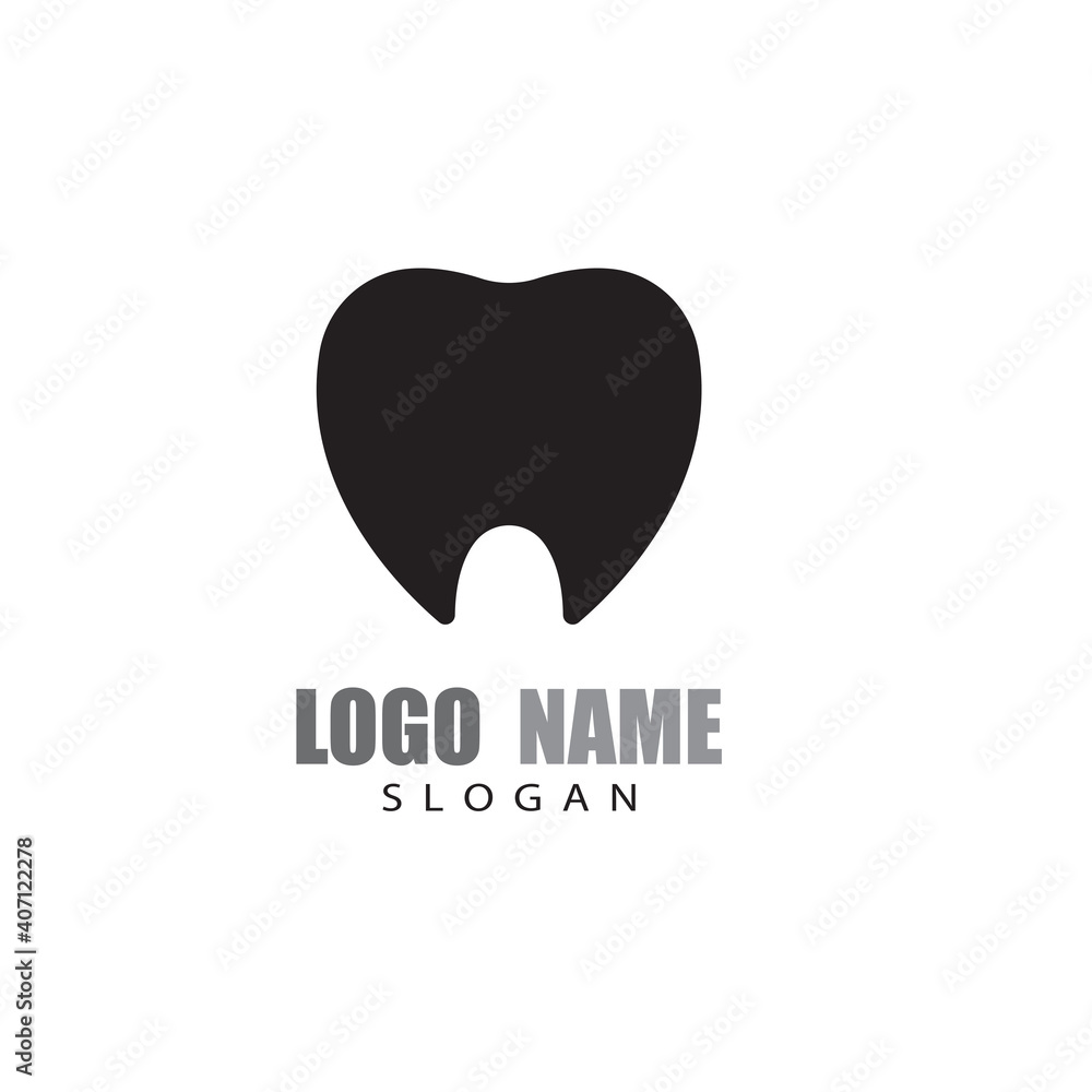 Dental logo Template vector illustration icon design Dental logo Template vector illustration icon design